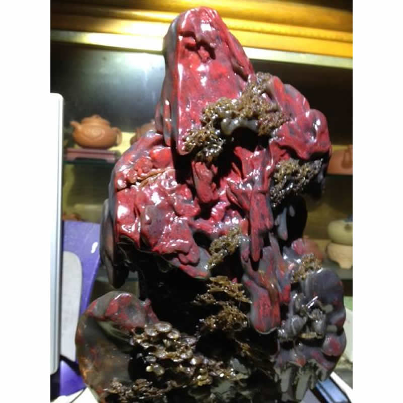 收購雞血石擺件