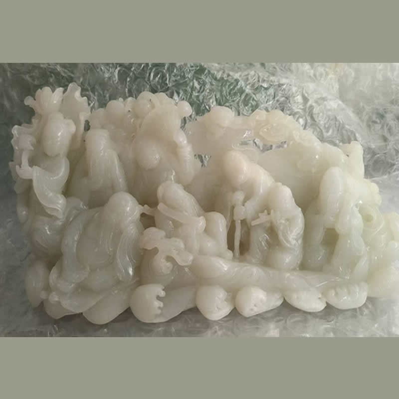 收購和闐白玉擺件