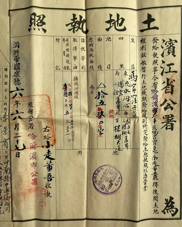 收購早期土地執照